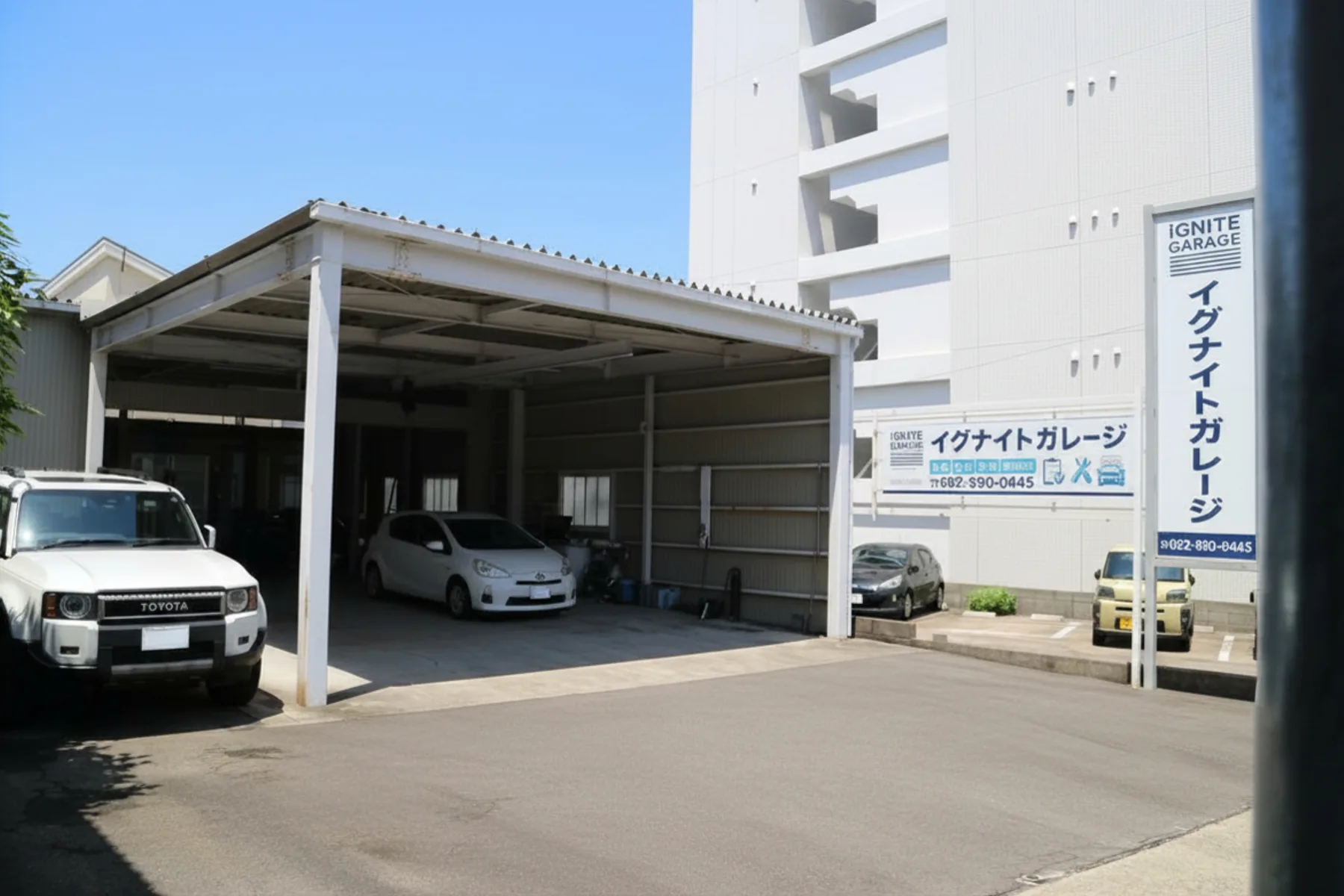 イグナイトガレージの店舗外観